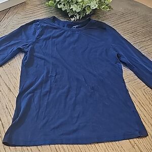 Navy long sleeve top size S a.n.a